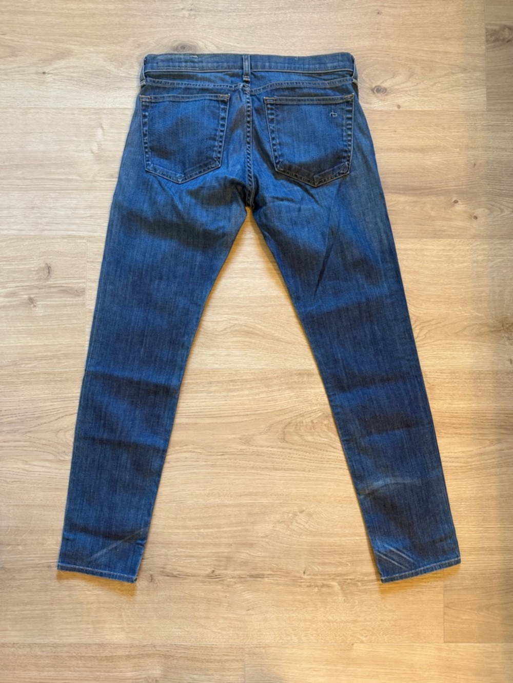 Rag & Bone Women's Dre Low-Rise Slim Boyfriend Jeans Size 27 Medium Dark Wash - Picture 7 of 12